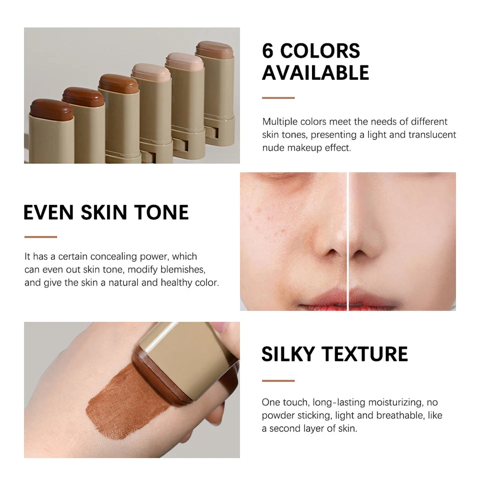 Natural Coverage Foundation Stick | Nourishing Formula by Humidly